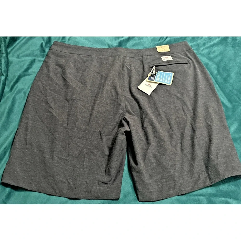 Faherty Men Sze 42 All Day Solid Shorts Drawstring Charcoal No Belt Loops Active